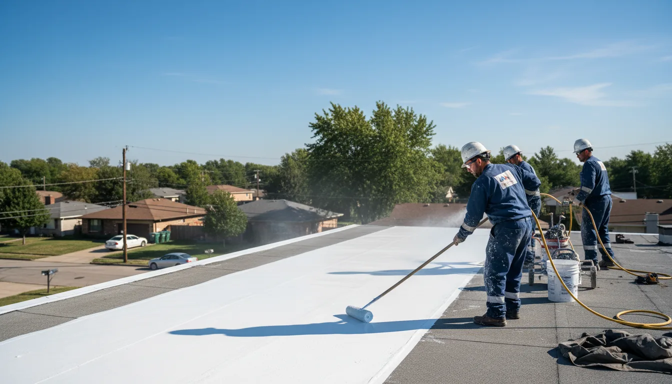 Commercial roof coating in Plymouth, MI near me